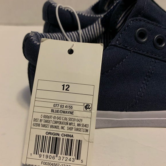 Toddler Boys Dwayne Sneakers Cat & Jack Blue 12 - Picture 9 of 15